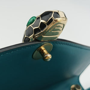 Secondhand Bvlgari SERPENTI FOREVER Blue Leather shoulderbag | stylenewstar
