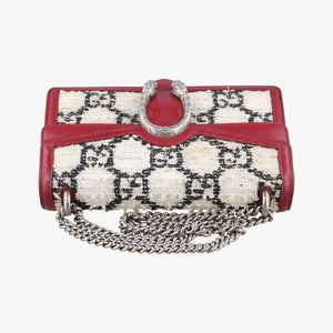 Vintage Gucci Dionysus Ivory × Red × Black Tweed×Leather 400249 shoulderbag | stylenewstar