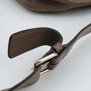 Pre-owned Gucci GG Imprime Messenger Brown Leather 201448 shoulderbag | stylenewstar