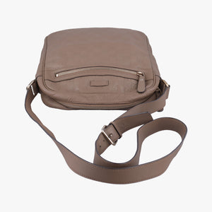 Pre-owned Gucci GG Imprime Messenger Brown Leather 201448 shoulderbag | stylenewstar