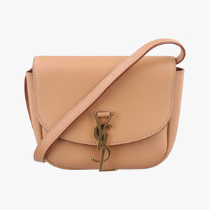 Pre-owned Yves Saint Laurent KAIA Beige Leather 619740 shoulderbag | stylenewstar