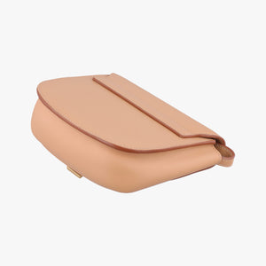 Pre-owned Yves Saint Laurent KAIA Beige Leather 619740 shoulderbag | stylenewstar