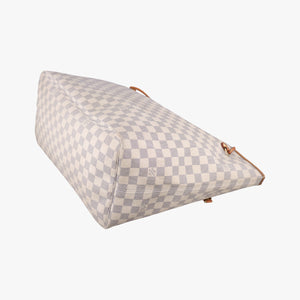 Pre-owned Louis Vuitton NEVERFULL GM AZUR Damier Canvas N51108 handbag | stylenewstar