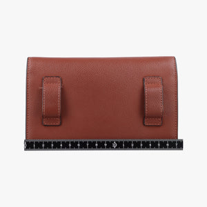 Pre-owned Fendi F is Brown Leather 8BM005 shoulderbag | stylenewstar