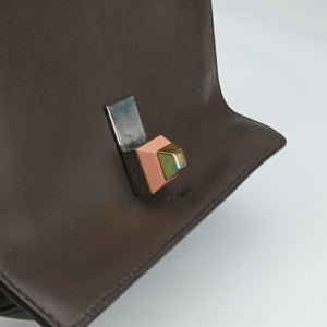 Pre-owned Fendi Kan I Brown Leather 8M0381 shoulderbag | stylenewstar