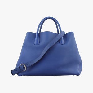Pre-owned Christian Dior Open Bar Blue Leather shoulderbag | stylenewstar