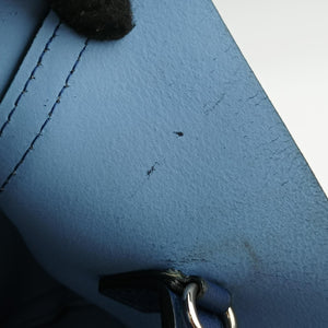 Pre-owned Christian Dior Open Bar Blue Leather shoulderbag | stylenewstar