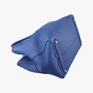 Pre-owned Christian Dior Open Bar Blue Leather shoulderbag | stylenewstar