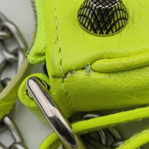 Pre-owned Balenciaga Le Cagole Green lambskin shoulderbag | stylenewstar