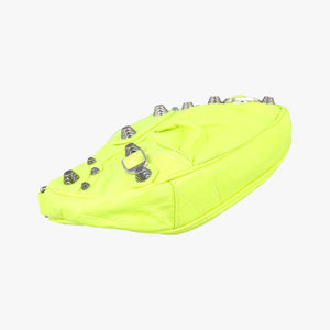 Pre-owned Balenciaga Le Cagole Green lambskin shoulderbag | stylenewstar