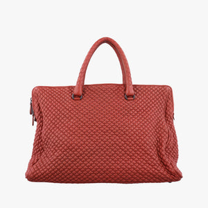 Secondhand Bottega Veneta Intrecciato Maroon lambskin handbag | stylenewstar