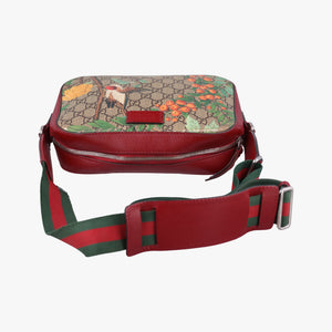 Pre-owned Gucci GG Supreme Tian Camera Brown PVC coated canvas×Leather 450947 shoulderbag | stylenewstar