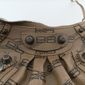 Pre-owned Balenciaga Le Cagole mini Brown Leather shoulderbag | stylenewstar