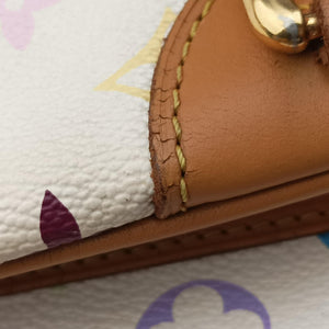 Vintage Louis Vuitton CLAUDIA white Monogram Multicolor M40193 handbag | stylenewstar