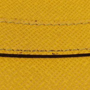 Pre-owned Louis Vuitton Porte Documents Voyage Jaune Taiga M30636 handbag | stylenewstar