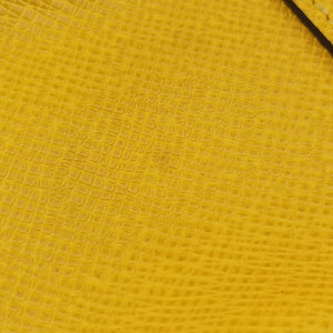 Pre-owned Louis Vuitton Porte Documents Voyage Jaune Taiga M30636 handbag | stylenewstar