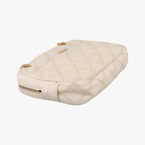 Pre-owned Yves Saint Laurent Quilted White Leather 582463 shoulderbag | stylenewstar
