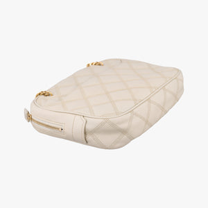 Pre-owned Yves Saint Laurent Quilted White Leather 582463 shoulderbag | stylenewstar