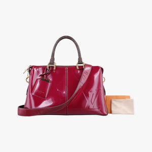 Pre-owned Louis Vuitton MIROIR TOTE MAGENTA Vernis M54640 shoulderbag | stylenewstar