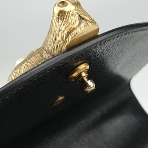 Pre-owned Gucci Mini Fox Brooch Bamboo Beige×Multicolour PVC coated canvas×Leather 466428 shoulderbag | stylenewstar