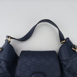 Vintage Gucci Emily Hobo Blue Leather 322226 shoulderbag | stylenewstar