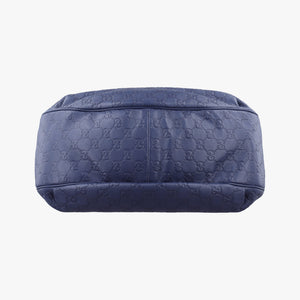 Vintage Gucci Emily Hobo Blue Leather 322226 shoulderbag | stylenewstar