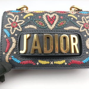 Secondhand Christian Dior J'Adior Black Leather shoulderbag | stylenewstar