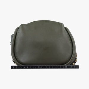 Pre-owned Christian Dior Lattice Messenger Green leather shoulderbag | stylenewstar