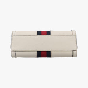 Pre-owned Gucci Ophidia White Leather 547551 shoulderbag | stylenewstar