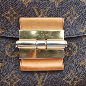 Secondhand Louis Vuitton OLYMPE Brown×QUETSCHE Monogram Canvas×calf leather M40926 handbag | stylenewstar