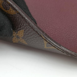 Secondhand Louis Vuitton OLYMPE Brown×QUETSCHE Monogram Canvas×calf leather M40926 handbag | stylenewstar