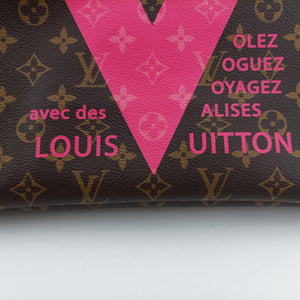 Pre-owned Louis Vuitton Neverfull MM brown×Grenard Pink Monogram Canvas M41602 shoulderbag | stylenewstar