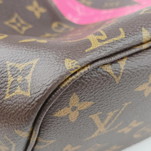 Pre-owned Louis Vuitton Neverfull MM brown×Grenard Pink Monogram Canvas M41602 shoulderbag | stylenewstar