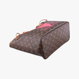 Pre-owned Louis Vuitton Neverfull MM brown×Grenard Pink Monogram Canvas M41602 shoulderbag | stylenewstar