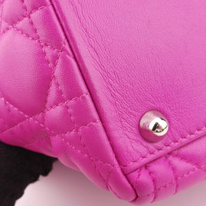 Vintage Christian Dior Lady Dior Rose lambskin shoulderbag | stylenewstar
