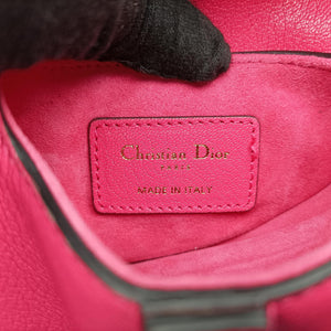 Secondhand Christian Dior Saddle Pink Leather shoulderbag | stylenewstar