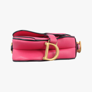 Secondhand Christian Dior Saddle Pink Leather shoulderbag | stylenewstar