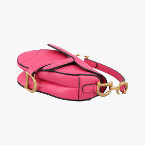 Secondhand Christian Dior Saddle Pink Leather shoulderbag | stylenewstar