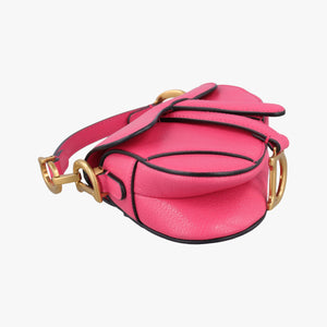 Secondhand Christian Dior Saddle Pink Leather shoulderbag | stylenewstar