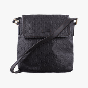 Pre-owned Gucci GG Plus GG Supreme Brown leather 223666 shoulderbag | stylenewstar