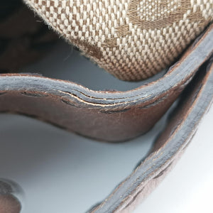 Pre-owned Gucci Medium Bamboo Brown canvas×leather 232959 handbag | stylenewstar