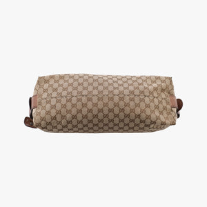 Pre-owned Gucci Medium Bamboo Brown canvas×leather 232959 handbag | stylenewstar