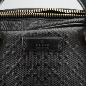 Pre-owned Gucci Diamante Black Leather 208463 shoulderbag | stylenewstar