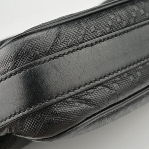 Pre-owned Gucci Diamante Black Leather 208463 shoulderbag | stylenewstar