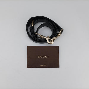 Pre-owned Gucci Diamante Black Leather 208463 shoulderbag | stylenewstar