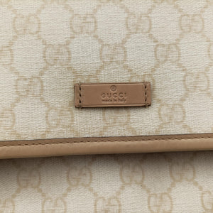 Pre-owned Gucci GG Plus Messenger beige PVC coated canvas×Leather 201732 shoulderbag | stylenewstar
