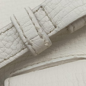 Pre-owned Bottega Veneta Palmelato White Leather shoulderbag | stylenewstar