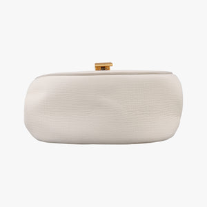 Pre-owned Bottega Veneta Palmelato White Leather shoulderbag | stylenewstar