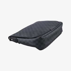 Pre-owned Louis Vuitton DANIEL MM Noir Damier Graphite N58029 shoulderbag | stylenewstar
