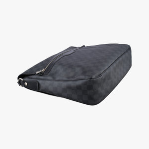 Pre-owned Louis Vuitton DANIEL MM Noir Damier Graphite N58029 shoulderbag | stylenewstar